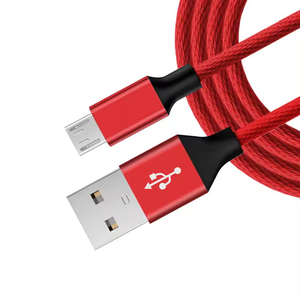 Cable de carga Micro USB trenzado de nailon 2.1A para pequeños electrodomésticos como ventiladores, lámparas de escritorio - Product Image 6