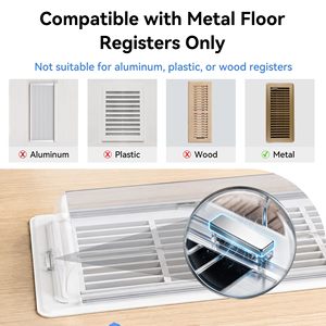Déflecteur d'air magnétique avec bras réglable, 11,6 - 23 pouces, couvre-ventilations universels pour climatiseur domestique, utilisation au sol et au mur - Product Image 3