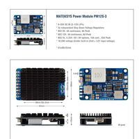 Régulateur de tension Matek BEC12S-PRO 9-55V vers 5V/8V/12V 5A, module d'alimentation BEC avec récupération automatique en cas de surintensité pour accessoires de drones RC FPV