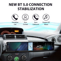 Radio Mobil Multimedia Baoshang Dual 12.3'' Qualcomm Layar Sentuh Android15 untuk Toyota BB/Subaru Dex 2006-2016 Navigasi GPS
