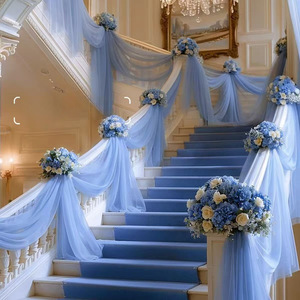 Malla Decorativa Romántica de Tul para Barandillas de Escaleras, 0.8m de Ancho, para Decoración de Fondos de Bodas y Fotografía - Product Image 3