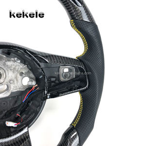 Volant en fibre de carbone véritable avec affichage LED pour <span class=keywords><strong>Jaguar</strong></span> <span class=keywords><strong>E</strong></span>-Pace F-PACE F-<span class=keywords><strong>Type</strong></span> I-PACE XE XF XJ Accessoires d'intérieur - Product Image 4