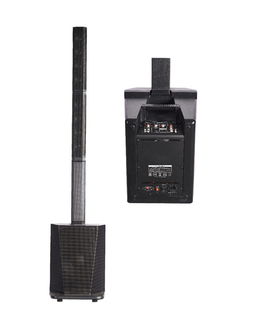 C10 10 Inch Active Column Speaker Class D Bi-amp DSP Plastic Column PA System for Small Stage & Meetings