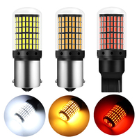 Ampoules LED Canbus pour feux de signalisation de voiture 12 LED 1156 PY21W BAU 15S BA 15S 1157 P21/BAY15D T20 7440/W21W 144SMD
