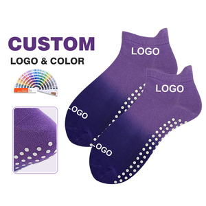 Chaussettes <span class=keywords><strong>de</strong></span> Pilates antidérapantes respirantes personnalisées pour la barre et le yoga - Product Image 1