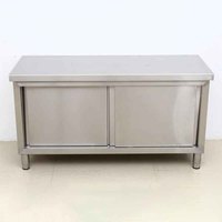 Peralatan Katering Guanbai Pabrik Shandong Penjualan Langsung Lemari Penyimpanan Dapur Stainless Steel 201/304 dengan Fitur Pembersihan Sendiri