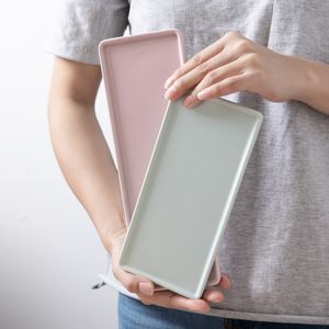 بالجملة طراز شمال افريقي ابيض واسود صواني قهوة للفنادق ومقهى مستطيل طبق كيك وحلويات سيراميك طبق تقديم سوشي - Product Image 6