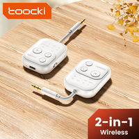 Toocki Adaptateur sans fil compact sans fil 2 en 1 alimenté par batterie au lithium avec mode de transmission et audio RCA HD pour le partage de l'audio