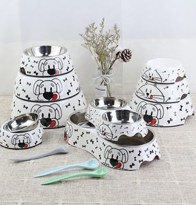 Mangkuk hewan peliharaan stiker melamin Ramah Lingkungan Mewah dengan kategori produk Premium tempat makan anjing baja tahan karat - Product Image 5