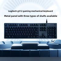 Nouveau clavier de jeu mécanique filaire USB G512 pleine taille 104 touches avec rétroéclairage RGB et macros programmables pour ordinateur de bureau