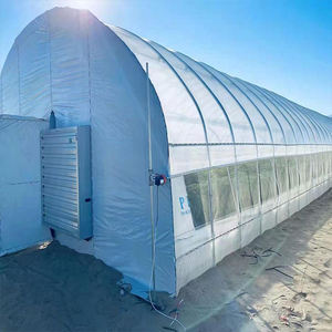 Grande serre agricole à simple travée de 30x100 pieds avec filet d'ombrage HDPE 100% occultant et structure en acier galvanisé à chaud - Product Image 6