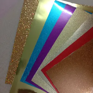 300g X12 inç X 12 anlamı pırıltılı kağıt Glitter kart stoğu