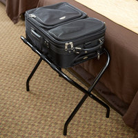 Porte-bagages pliant noir pour hôtel