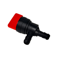 Kit de mise à niveau du système de carburant pour moto tout-terrain 90 ° 180 ° Robinet d'arrêt de carburant, ensemble de filtre à carburant en ligne, résistant à l'huile avec colliers de serrage
