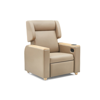 Sillón de Hospital Moderno con Ajuste Eléctrico, Sofá de Infusión Hospitalario Ergonómico con Soporte Venoso
