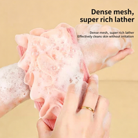 Éponge de Bain à Forme de Dessin Animé, Gommage de Douche Doux avec Cordon de Suspension