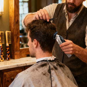 Ensemble de machine de barbier moteur à grande vitesse <span class=keywords><strong>tondeuse</strong></span> à <span class=keywords><strong>cheveux</strong></span> multifonction 9000 tr/min rasoir <span class=keywords><strong>chauve</strong></span> <span class=keywords><strong>tondeuse</strong></span> à <span class=keywords><strong>cheveux</strong></span> électrique pour hommes Salon - Product Image 6