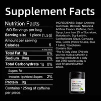 In Stocked Calorie-Free Energy Chewing Gum Sugar Free Natural Peppermint Gum Energy Chewing Gum Instant Focus Alertness