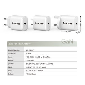 Type-c, Адаптивное Оригинальное превосходное супер быстрое зарядное устройство Pd Qc для смартфонов Samsung S10 Vivo Oppo Vooc - Product Image 6