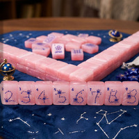 Mahjong américain de luxe Galaxie Étoilée, 166 tuiles en acrylique, ensemble de jeu pour divertissement familial, vente en gros