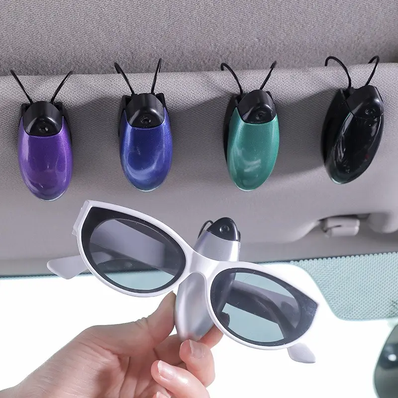 Occhiali multifunzionali con Clip per Auto con visiera parasole per occhiali da sole Clip per porta biglietti con supporto per occhiali di fissaggio accessori per Auto