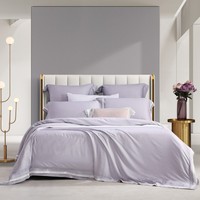 5 étoiles Hilton linge de lit 100% coton drap plat en gros solide housse de couette ensemble ensembles de literie d'hôtel