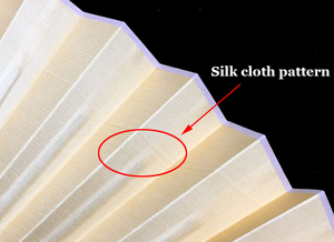 Xinrunjin 10 pouces ventilateur pliant en soie vierge pour calligraphie peinture ventilateur en soie unie Style ancien cadeau calligraphie personnalisable - Product Image 5