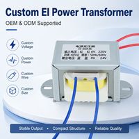 Transformateur de puissance compact de type carré 220V vers 24V 60VA, le mieux noté, gain de place, pour l'alimentation des composants électroniques et les tests