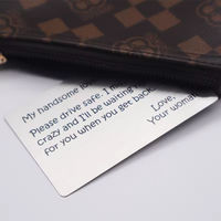 Dompet Kartu Logam Stainless Steel Minimalis dengan Ukiran Khusus untuk Hadiah Promosi Branding Perusahaan