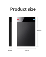 Box esterno USB 3.0 per disco rigido SATA, custodia protettiva in plastica per HDD/SSD SATA da 2,5 pollici, Type-C, 4TB/2TB