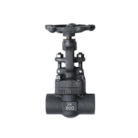 Vanne à opercule manuelle forgée haute pression Sealmech 1/2 1500 #   2500 #   Tige de rehaussement ASTM A105 OSY à souder par emboîtement, filetage NPT, API 602