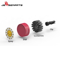 Désodorisant de voiture en métal approuvé PROP65 avec clip de ventilation et parfum solide, disponible en OEM/ODM pour utilisation sur climatiseur