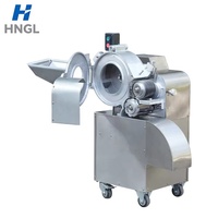 Compacte roestvrijstalen 3D-snijmachine, automatische snijmachine voor bevroren vlees, groenten en fruit, 710 x 640 x 990 mm