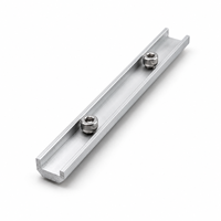 Kit de raccordement de rail de montage solaire pour système de rail PV en alliage d'aluminium, montage sur toit, résistance au vent élevée 40 m/s et résistance à la neige 70 kg/m²