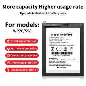 Batería <span class=keywords><strong>WP20</strong></span>/S98 de 6300 mAh para Teléfonos Móviles <span class=keywords><strong>Oukitel</strong></span> S98 y <span class=keywords><strong>Oukitel</strong></span> <span class=keywords><strong>WP20</strong></span> - Product Image 4