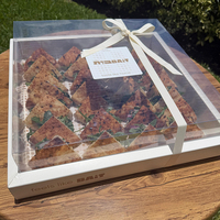 Boîte à fruits transparente sur mesure avec couvercle et fermeture à ruban pour plateaux de fruits frais coupés et emballages de pique-nique en plein air