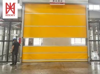 Porte rapide à enroulement en aluminium, accès rapide, porte haute, porte automatique à grande vitesse en PVC avec servomoteur