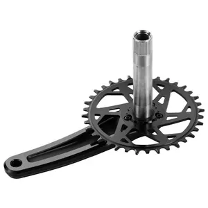 The Factory Is Specially Designed For Mountain Bike Crank Hollow Left And Right Crank Road Car Sprocket Single Disc Bicycle Refi