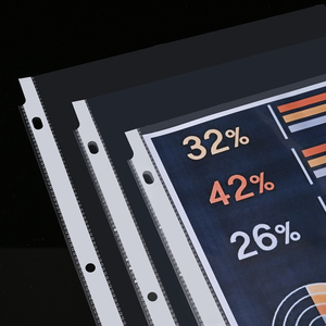 2022 <span class=keywords><strong>Amazon</strong></span> Offre Spéciale feuilles en vrac 400 feuilles <span class=keywords><strong>A4</strong></span> poche perforée 3 trous <span class=keywords><strong>feuille</strong></span> de protection pour dossiers à anneaux - Product Image 2