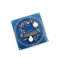 Kit d'horloge électronique LED rotative avec contrôle de la lumière et de la température DS1302 C8051