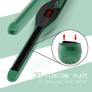 Lisseur électrique pour cheveux et barbe avec plaques en titane et MCH, écran LED, pour cheveux courts, coupes pixie, usage domestique - Product Image 6