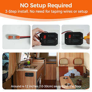 Detector de Monóxido de Carbono y Propano Dual para RV, Alarma de CO para Autocaravanas, Remolques, Camiones y Campers (R502 Negro) - Product Image 3