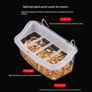 Vente en gros d'abreuvoirs pour oiseaux, bols d'alimentation pour oiseaux étanches, cage en plastique, distributeur de nourriture, mangeoire pour pigeons - Product Image 4