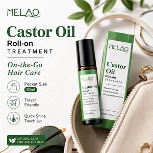 Tratamiento Capilar Portátil de Aceite de Ricino en Roll-on de 10 ml para Puntas Abiertas y Cabello Seco, Aceite Esencial Nutritivo para el Cuero Cabelludo, Suero Anticaída del Cabello - Product Image 1