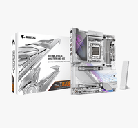Motherboard GIGABYTE X870E AORUS MASTER X3D ICE DDR5 AM5 ATX Baru Grosir, 4x DDR5 DIMM untuk Gaming Desktop