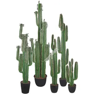 Fabriek Groothandel Outdoor Bonsai Boom Nep Plant Grote Kunstmatige Cactus Plant Voor Pot Decoratie