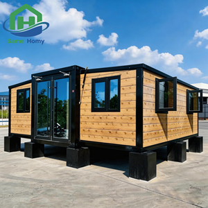 Villa Prefabbricata di Lusso 40Ft 20Ft, Casa Mobile Pieghevole, Monolocale, Casa Container Espandibile Prefabbricata Spedibile, 3 4 5 Camere da Letto - Product Image 1