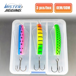เหยื่อปลอม <span class=keywords><strong>MISTER</strong></span> LURE 3 ชิ้น/กล่อง 7 กรัม 13.5 กรัม 20 กรัม 26 กรัม เหยื่อปลอมพลาสติกแบบผิวน้ำ สำหรับตกปลาแซลมอน เหยื่อตกปลาแบบชุด - Product Image 1