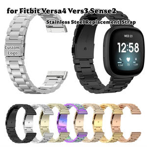 Correa de Metal de Acero Inoxidable para Reloj Inteligente <span class=keywords><strong>Fitbit</strong></span> Versa 4 3, Pulsera de Repuesto para <span class=keywords><strong>Fitbit</strong></span> Sense <span class=keywords><strong>2</strong></span> - Product Image 1