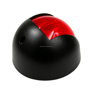 Feux de navigation sphériques blancs et noirs 12-24V étanches à LED rouge et verte pour bateaux marins, utilisés pour la navigation nocturne, matériel marin - Product Image 4